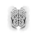A brain aneurysm with Roman numerals 2015 and 2023 tattoo design idea