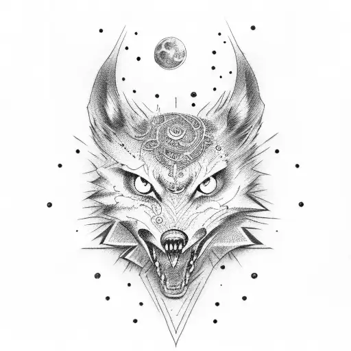 Bloodmoon tattoo design idea