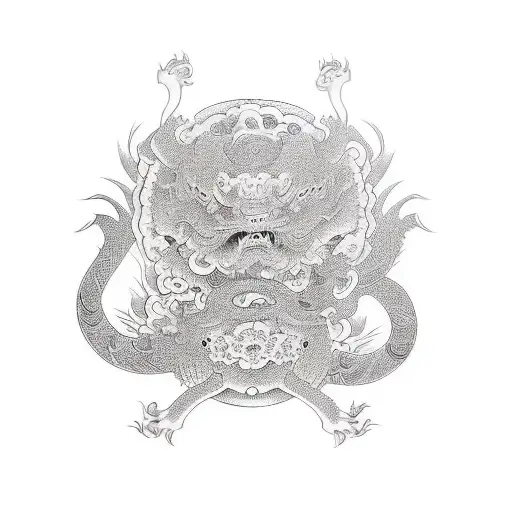 Chinese word together tattoo design idea