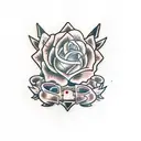 coffin  tattoo design idea