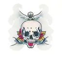 coffin  tattoo design idea