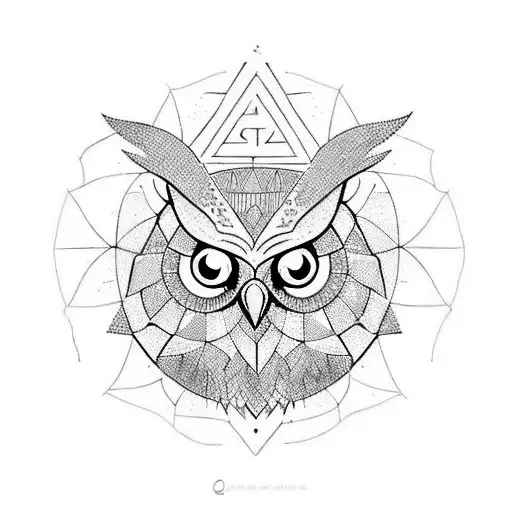 an owl, "Sapere Aude," and "قف على ناصية الحلم وقاتل." tattoo design idea