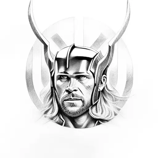 thor tattoo design idea