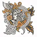 abba amma tattoo design idea