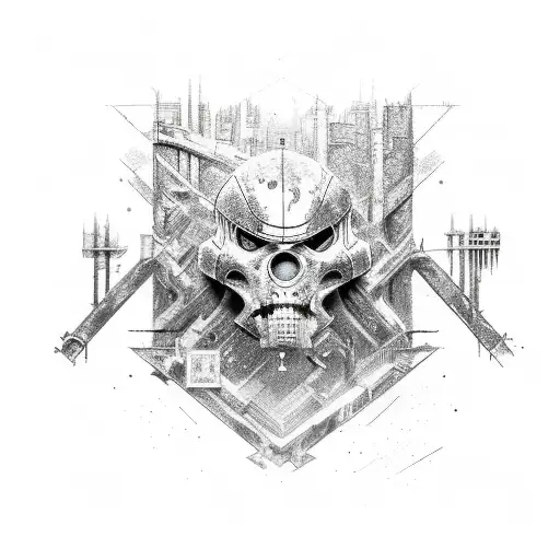 Metro2033 main hero tattoo design idea