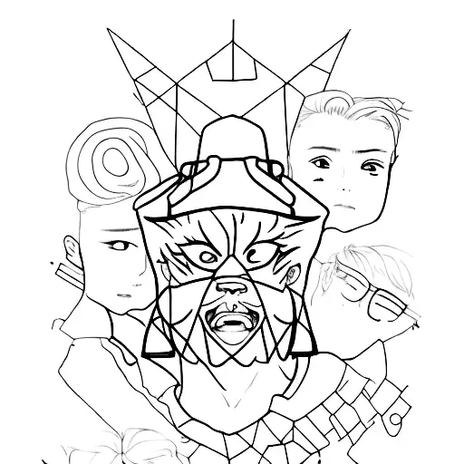 bts tattoo design idea