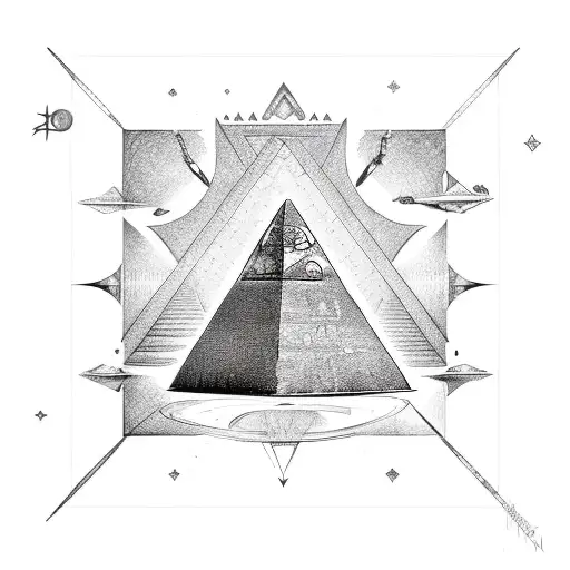 stargate pyramid  tattoo design idea