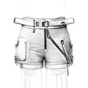 zipper lock horizontally over leg  tattoo design idea