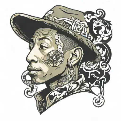 Pharrell Williams  tattoo design idea
