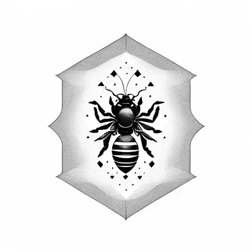 beehive tattoo design idea