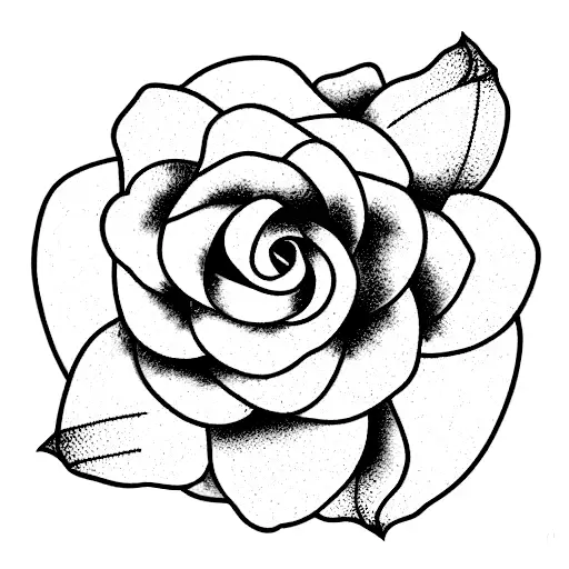gardenia tattoo design idea