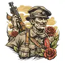 ww1 trenches  tattoo design idea
