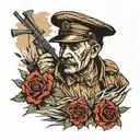 ww1 trenches  tattoo design idea