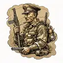ww1 trenches  tattoo design idea