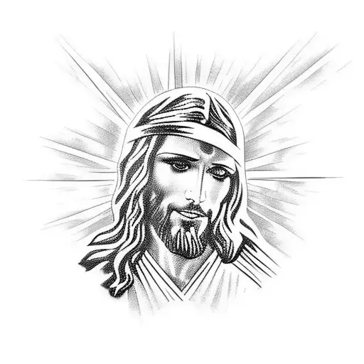 jesus tattoo design idea