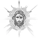 jesus tattoo design idea