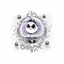 nightmare before christmas tattoo design idea