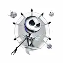 nightmare before christmas tattoo design idea