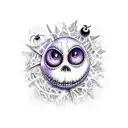 nightmare before christmas tattoo design idea