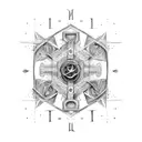 roman numeral 3 tattoo design idea