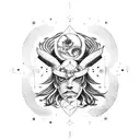 gemini zodiac tattoo design idea