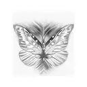 semicolon butterfly broken wing tattoo design idea