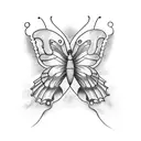 semicolon butterfly broken wing tattoo design idea