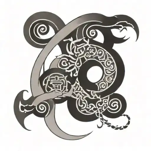 kaizen symbol tattoo design idea