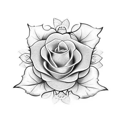 flor de hade tattoo design idea