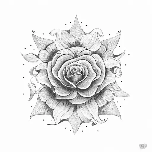 flor de hade tattoo design idea