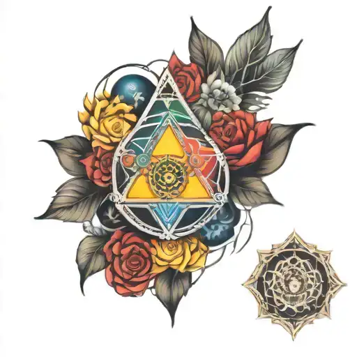 7 chakras tattoo design idea
