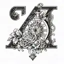 Incorporate Roman numerals representing special day 5 Feb 2024 tattoo design idea