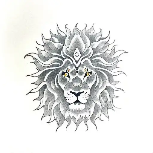 lion sun moon  Animal tattoo Tattoos Sun moon