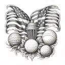 sleeve Christian America patriot breast cancer Alzheimer's golf food family kids   tattoo design idea