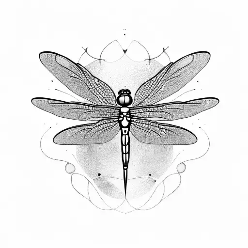 Dragonfly tattoo design idea