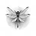 Dragonfly tattoo design idea