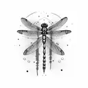 Dragonfly tattoo design idea