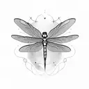 Dragonfly tattoo design idea