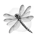 Dragonfly tattoo design idea