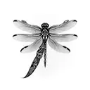 Dragonfly tattoo design idea