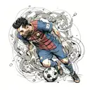 messi 10 tattoo design idea