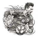 messi 10 tattoo design idea