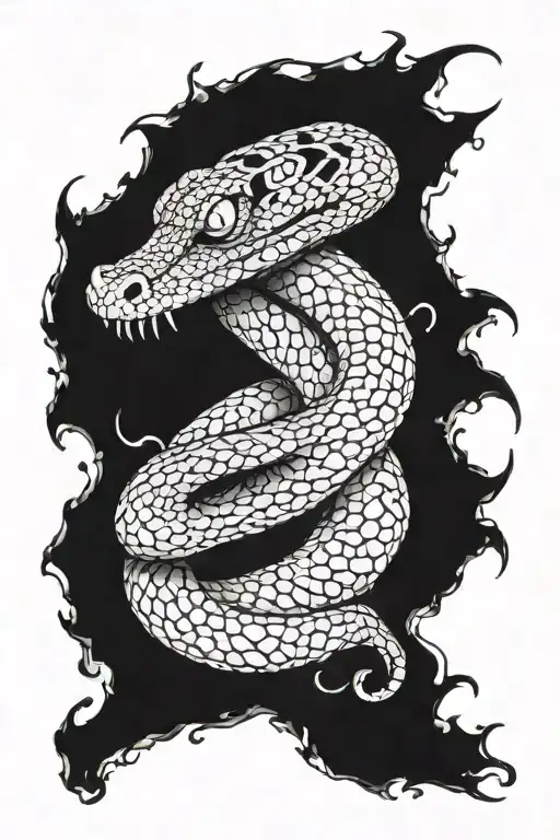 snake eye tattoo with the thin snake wrapping with the cobra's extended  beneath the eye (similar to the dark mark) tattoo design idea