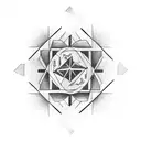 time travel tattoo design idea