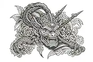 only  script saying ronin tattoo design idea