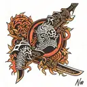 script tattoo ronin tattoo design idea