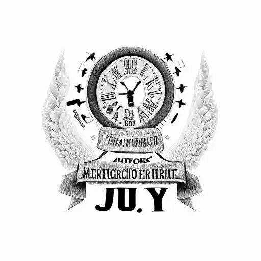 a memorial piece for my grandpa Ricardo that says rest in peace with the date of July the first two thousand twenty one tattoo design idea