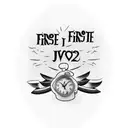 a memorial piece for my grandpa Ricardo that says rest in peace with the date of July the first two thousand twenty one tattoo design idea