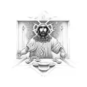 a last supper tattoo design idea
