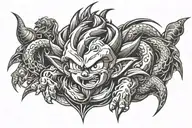dragonball boo tattoo design idea